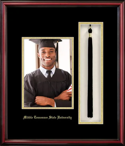 Vista 16 de Campus Images NCAA unisex 5x7 Portrait with Tassel Box Petite Cherry 2-Cereza