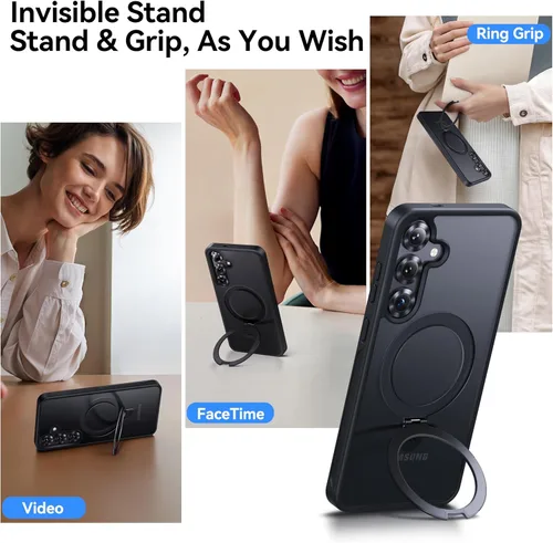 Vista 3 de CASEKOO Funda magnética patentada para Samsung Galaxy S25 Plus [protección militar contra caídas de 16 pies] [compatible con MagSafe] Funda delgada