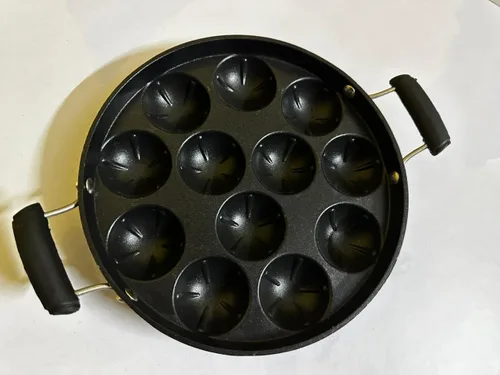 Vista 4 de antiadherente Appam Pan,Appam Maker,12 Pits Appam Maker, antiadherente Appam Pan,Appa Chetty Paniyaram Pan Patra,Tawa antiadherente