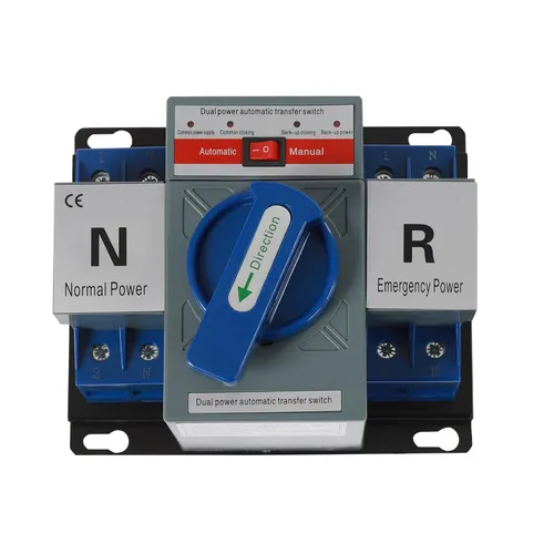 Vista 13 de 110V Interruptor Automático de Transferencia de Energía de Doble Potencia Interruptor de Cambio de Generador de Doble Potencia 50Hz/60Hz
