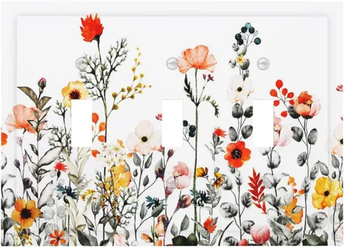 Vista 153 de Taupe Beige Marrón Gris Abstracto Arte 1-Banda Interruptor de Luz Doble de Recepción Placa de Pared Toma Cubiertas Eléctricas Decorativas Modernas