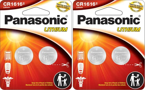 Vista 9 de Panasonic CR1616 Pilas de monedas de litio de larga duración de 3.0 voltios en embalaje resistente a los niños, basado en estándares, paquete de 2