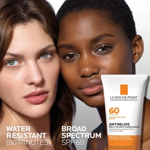 Vista 2 de La Roche-Posay Anthelios Melt-In Milk Protector solar SPF 60 Protector solar para cuerpo y cara SPF de amplio espectro + antioxidantes Loción