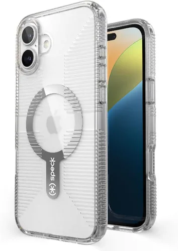 Vista 8 de Funda transparente Speck para iPhone 15 Pro - Delgada, diseñada para MagSafe, protección contra caídas con agarre - resistente a rayones