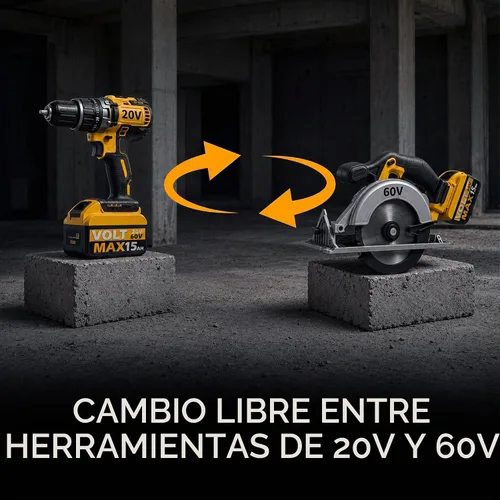 Vista 5 de Paquete de 2 baterías de 20 V/60 V 15.0 Ah compatibles con DEWALT