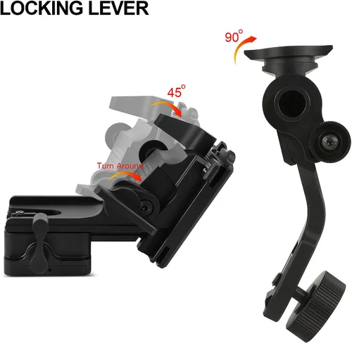 Vista 5 de Gexmil PVS - Gafas de visión nocturna con brazo 14 J NVG, montaje de casco de metal, soporte de rinoceronte, compatible con todos los modelos