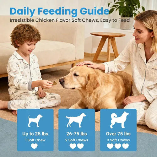 Vista 7 de Probióticos para perros, suplementos de apoyo del sistema inmunológico digestivo, salud intestinal, flora, suplemento probiótico para perros