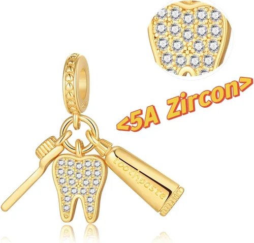 Vista 2 de Feitery Dijes compatibles con pulseras y collares Pandora para mujer, joyería de plata de ley 925, abalorios de cuentas para mujer, regalos