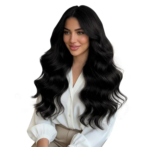 Vista 33 de Full Shine - Extensiones de cabello con cinta invisible, color 1, negro azabache, de 10 pulgadas, sin costuras, liso, con cinta de 20 piezas, 30 g