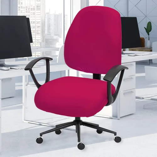 Vista 116 de Fundas elásticas resistentes al agua para sillas de computadora - Protectores lavables para respaldo giratorio y asiento para mascotas - Negro