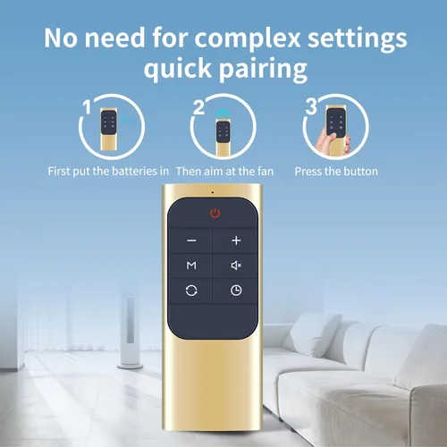 Vista 3 de Replacement Remote Control for Dreo Tower Fan & Space Heater Universal System(Gold)