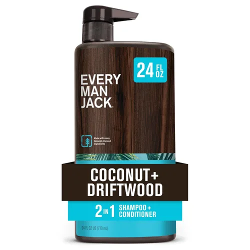 Vista 13 de Every Man Jack Champú diario 2 en 1 + acondicionador - Ámbar + sándalo Nutritivo para todo tipo de cabello, derivado de forma natural, libre