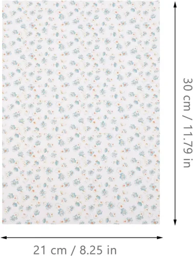 Vista 2 de Kisangel 5 hojas de calcomanías de pared para casa de muñecas, papel tapiz autoadhesivo para casa de muñecas, papel tapiz DIY 1: 12 escala