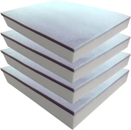 Vista 13 de Foamma Cojín de Espuma Viscoelástica con Gel para Silla, 4" x 20" x 20" - Cojín de Espuma Viscoelástica con Infusión de Gel Refrescante para Sillas