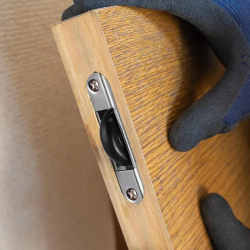 Vista 8 de 4pcs Barn Door Kit Barn Door Rollers Sliding Door Roller Sliding Door Wheel Sliding Door Track Wheel Closet Door Wheels Bottom Pulley Scroll Wheel