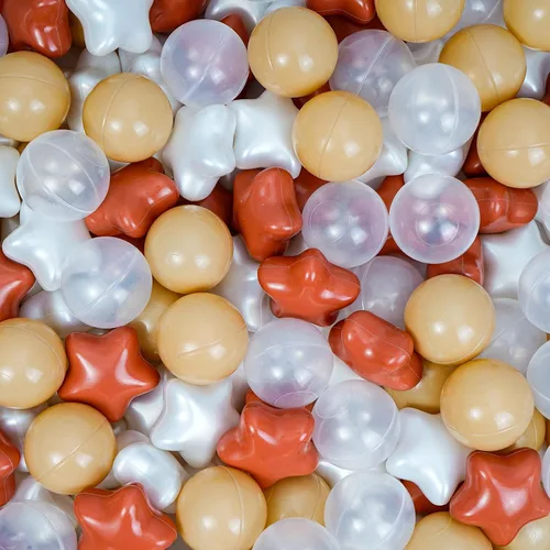 Vista 21 de Paquete de 100 pelotas para piscina de bolas - Bolas de plástico a prueba de aplastamiento y libres de BPA para carpa, casa de juegos, juguete