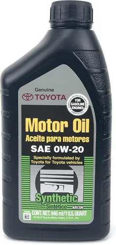 Vista 2 de Toyota / exxon mobil Estuche de 6 cuartos de galón de aceite sintético completo TGMO SN 0W-20