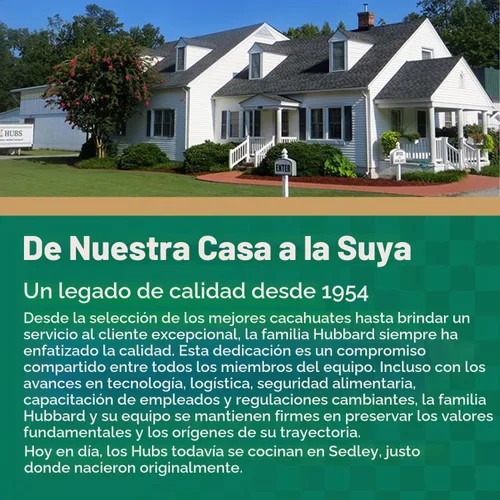 Vista 6 de Hubs Virginia Cacahuetes Salados 2 packs de 40 oz latas.