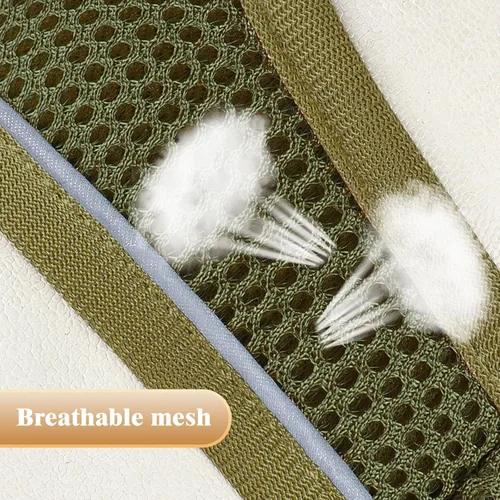 Vista 6 de YIMEIS Juego de arnés y correa para perro, arnés de malla suave sin tirones, chaleco reflectante ajustable para cachorros para perros pequeños