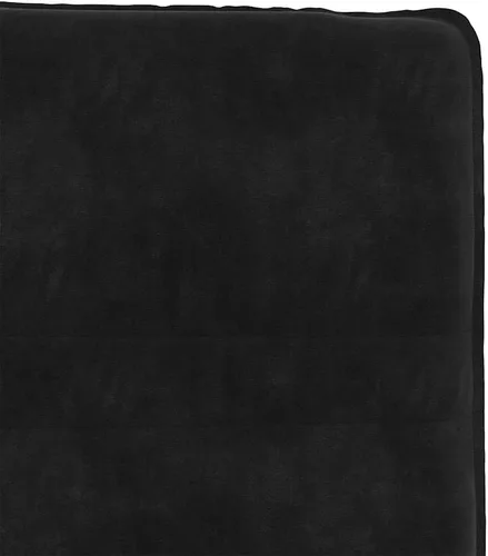 Vista 8 de Modern Black Velvet Dining Chair Set of 4, Compact Rectangular Design for Small Spaces, Sturdy Metal Frame and Plush Seating for Dining Room Kitchen