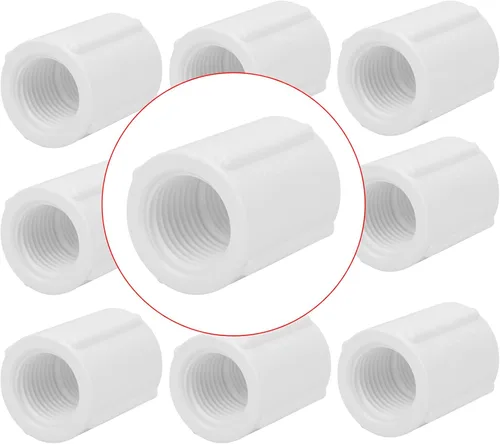 Vista 11 de Paquete de 20 adaptadores de acoplamiento niple de PVC de 1/2 pulgada (macho x macho) rosca de tubería PVC NPT de 1/2" para fontanería, uso