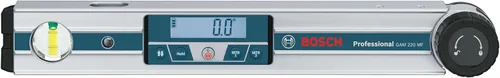 Vista 4 de Bosch GAM 220 MF Buscador digital de ángulos 4 en 1, incluye extensión de pata, 4 pilas AA y estuche de transporte