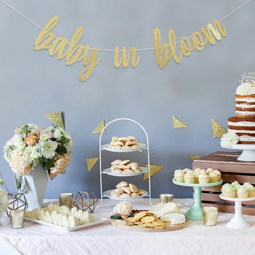 Vista 4 de Baby in Bloom Banner – Baby in Bloom - Decoraciones de ducha con temática floral