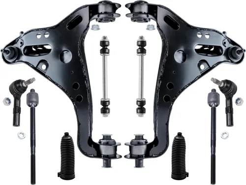 Vista 59 de Detroit Axle - Kit de suspensión de 10 piezas para Nissan Frontier Xterra Pathfinder 2005-2012, 4 brazos de control superiores inferiores