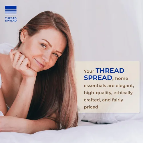 Vista 6 de THREAD SPREAD Paquete de 2 Sábanas Bajeras Twin XL - 100% Algodón Egipcio 600 Hilos Bolsillo Profundo de 16 Pulgadas Sábana Bajera Blanca Twin XL