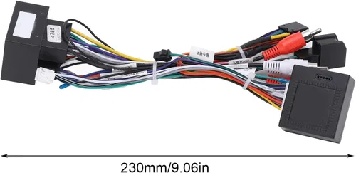 Vista 2 de Qiilu Arnés de cableado de audio, adaptador de conector de arnés de cableado de radio estéreo con caja de autobús CAN 16Pin reemplazo para Cruze