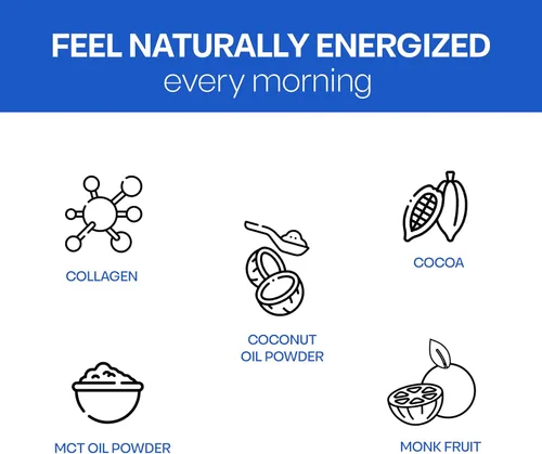 Vista 2 de NutriBreakfast & NutriDinner de Nutrillermo Paquete de colágeno de chocolate Colágeno alimentado con pasto con aceite MCT, magnesio y vitaminas B