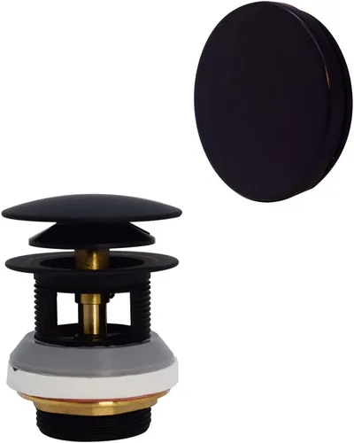 Vista 10 de Westbrass D98RK-12A - Drenaje de bañera de punta gruesa NPSM de 1-1/2 pulgadas con placa frontal ilusoria sin agujeros para canales de Bronce antiguo