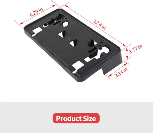 Vista 3 de Jimen Soporte de matrícula para 2021+ F150, soporte de placa frontal compatible con Ford F150 2021-2023
