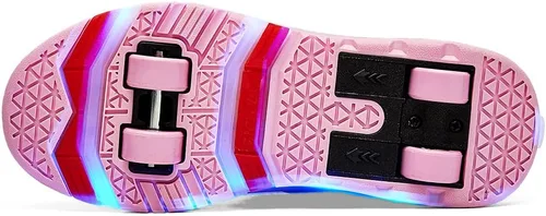 Vista 4 de HHSTS Patines de cuatro ruedas recargables para niños y niñas, fáciles de aprender y más equilibrados para cumpleaños