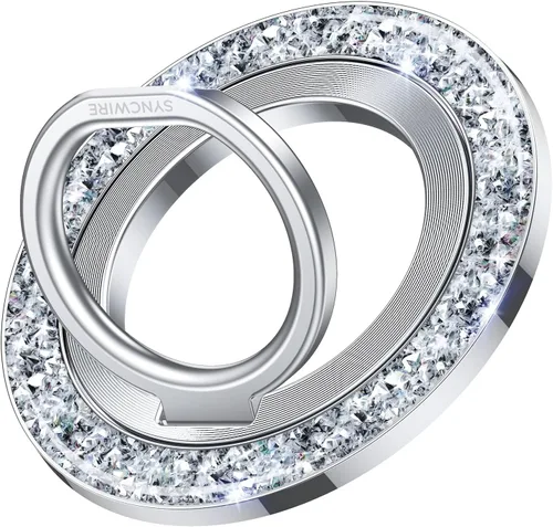 Vista 17 de SYNCWIRE Soporte magnético para anillo de teléfono para MagSafe - Soporte de agarre para teléfono con destellos con rotación de 360° y anillo