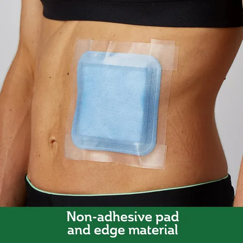 Vista 4 de Curad Almohadilla súper absorbente para heridas, pequeña, 3 x 3 pulgadas, 10 unidades, paquete de 3
