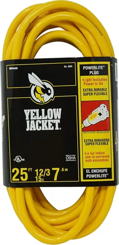 Vista 9 de Southwire Yellow Jacket Cable de Extensión para Trabajo Pesado - Alimentación Confiable para Exteriores para Herramientas y Equipos - Extremo