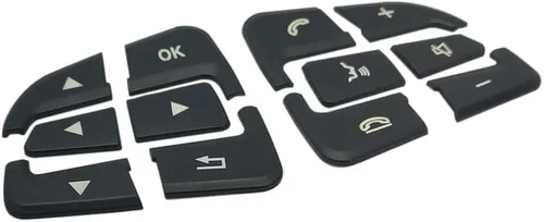 Vista 4 de Angelguoguo Interruptor de botón para volante de automóvil, ajuste adhesivo para Mercedes Benz A B CLA GLA GLE CLS CLS SLC SL Vito Class
