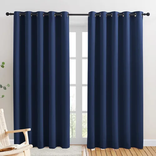 70"W x 84"L (Pack of 2) · Azul marino
