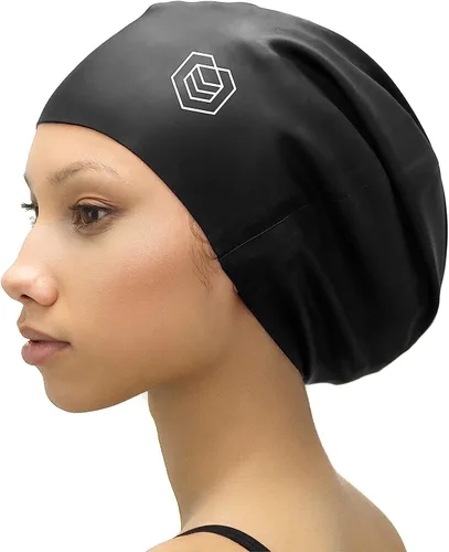 Vista 9 de SOUL CAP – Gorra de natación grande para cabello largo – diseñada para cabello largo, rastas, cabello ondulado, extensiones de cabello, trenzas