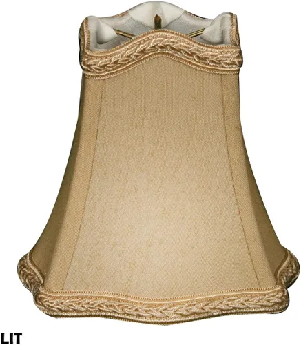 Vista 3 de Royal Designs, Inc. Fancy - Lámpara de araña cuadrada con adornos decorativos CS-508AGL, oro antiguo, 2.5 x 5 x 4.5 pulgadas