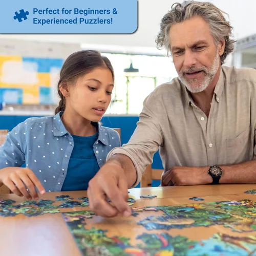 Vista 3 de Ravensburger - Mapa de puntos de referencia del mundo - Rompecabezas de 200 piezas - Impresionantes imágenes de lugares de interés asombrosos