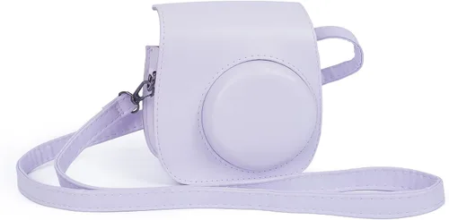 Vista 11 de Instant Mini 12 Funda Protectora para Cámara para Fujifilm Instax Mini 12/11, Funda de Cámara de Cuero PU Premium con Bolsillo y Correa Removible