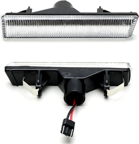 Vista 9 de iJDMTOY Luces indicadoras de intermitencia intermitentes con luz intermitente secuencial LED ámbar para lente semirransparente compatibles con BMW