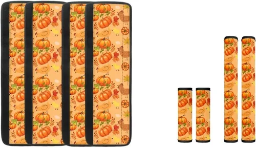 Vista 27 de DISNIMO Fundas para manija de puerta de refrigerador con calabaza otoñal, 8 piezas Kithchen para nevera, microondas, horno, lavavajillas, protector