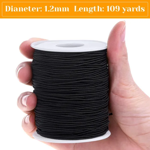 Vista 2 de Cuerda Elástica para Pulseras, Cordón Elástico Selizo para Joyería, Cuerda Estiradiza para Hacer Collares, Ensartado de Perlas y Costura
