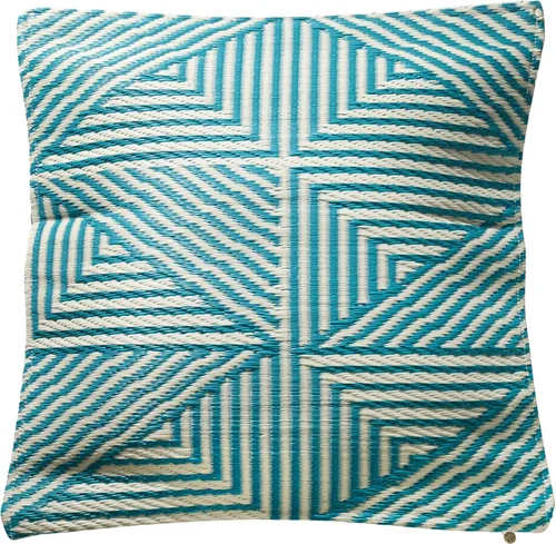 Vista 9 de Fab Habitat - Almohada lumbar de exterior de plástico reciclado premium, impermeable, resistente a la decoloración, a rayas, para patio, porche