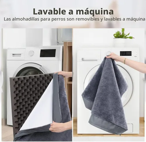Vista 6 de Cama impermeable para perros pequeños, ortopédica, 23 x 17, color Gris