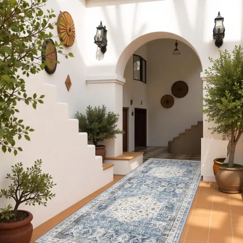 Vista 16 de Alfombra de Pasillo Lavable - Alfombras de Cocina de 2'6"x12' con Respaldo Antideslizante, Alfombras de Casa de Campo para Interiores para Sala