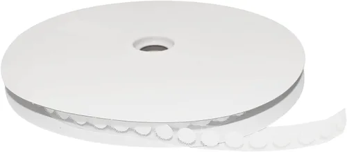 FindTape Monedas/Puntos Solo Laterales de Gancho con Respaldo Adhesivo (HL74-C): 1/2 pulg. Puntos de diámetro [70 por rollo] Solo lado de gancho